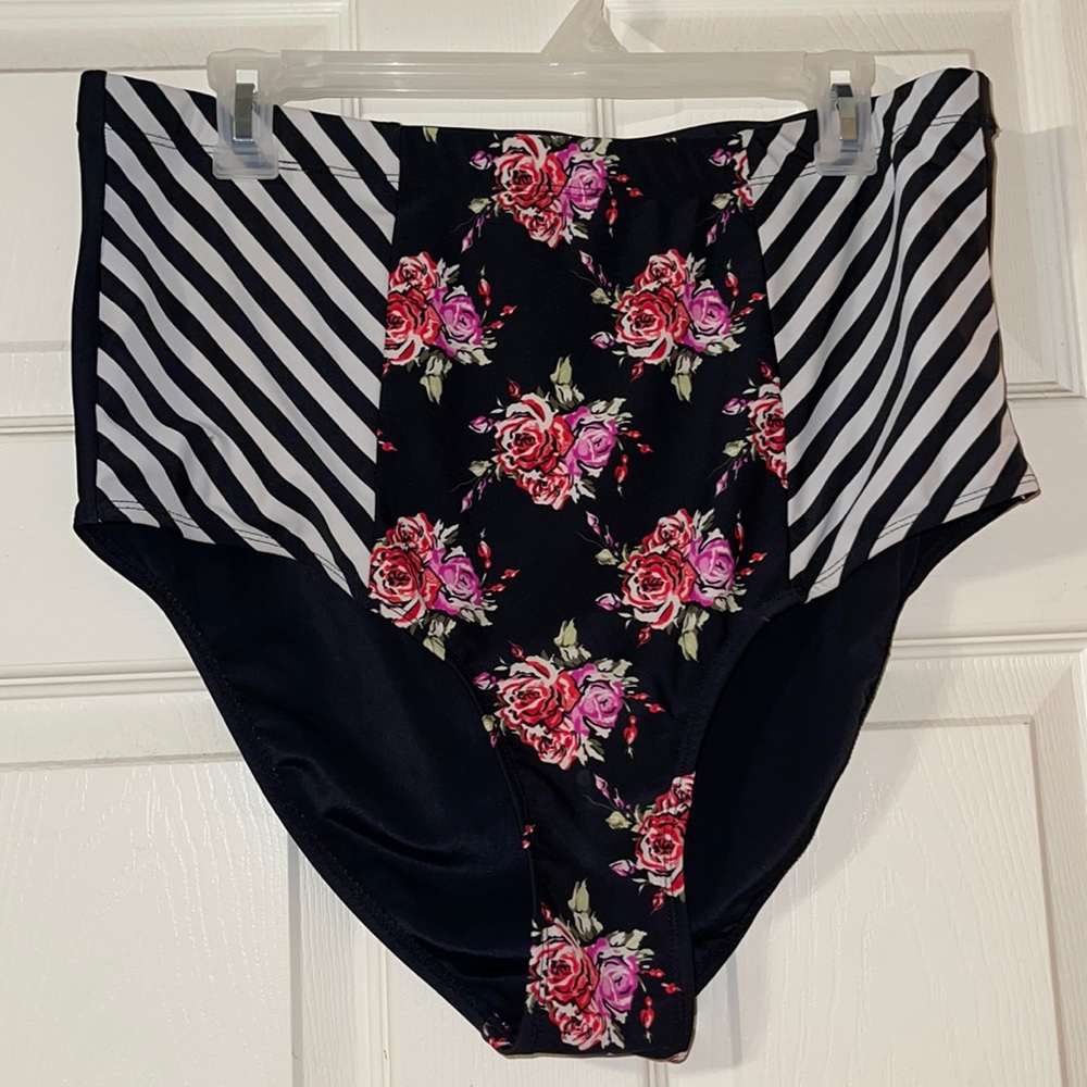 High waisted bikini bottom